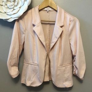Pink casual blazer